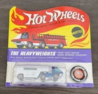 Vintage 1969 Hot Wheels Redline Heavyweights Blue Moving Van in Blisterpack