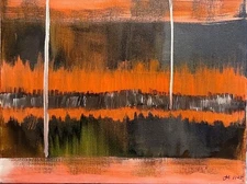 Original Rapture Art 16x12 Canvas Abstract Expressionism Home Decor Painting