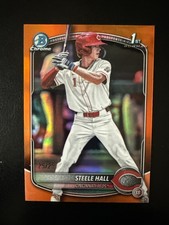 2025 Bowman Draft Chrome Steele Hall Orange Refractor/25 Last Print 25/25