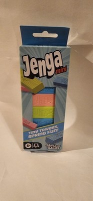 Jenga Mini - Tiny Towers - Spring Fun - Travel Game - Portable -Colorful Blocks