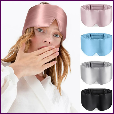 #ad 100% Mulberry Silk Blackout Sleeping Eye Mask Soft And Non Intraocular Pressure $11.70