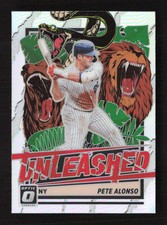 Pete Alonso 2021 Donruss #UNL7 Unleashed Holo New York Mets