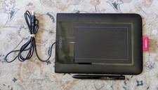 WACOM BAMBOO TABLET CTL-460 USB DRAWING PAD  PEN Tested/Working Used/Good