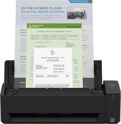 iX1300 Compact Wireless or USB Double-Sided Color Document, Photo & Receipt Scan