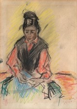 Yitzhak Frenkel-Frenel (Ukrainian/Israeli,1899?1981) Impressionist Painting