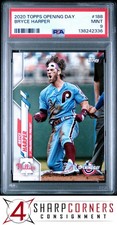 2020 TOPPS OPENING DAY #188 BRYCE HARPER PSA 9