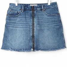 Free People We The Free Womens Denim Skirt Si...