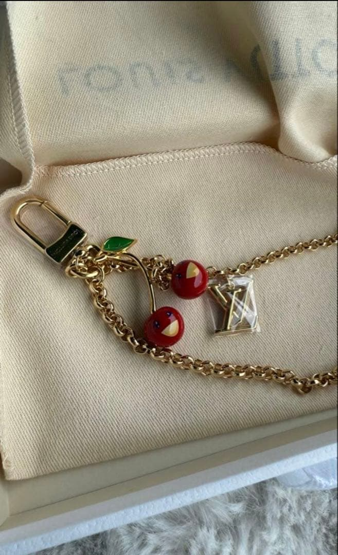 Louis Vuitton Takashi Murakami Cherry Bag Chain M02598 Monogram