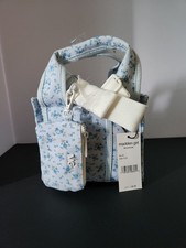 NEW Madden Girl Blue Floral Mini Tote w/ Mini...