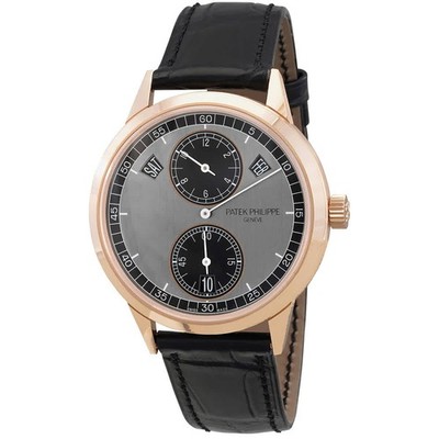 Patek Philippe Complications 18kt Rose Gold Automatic Grey Dial Men's Watch