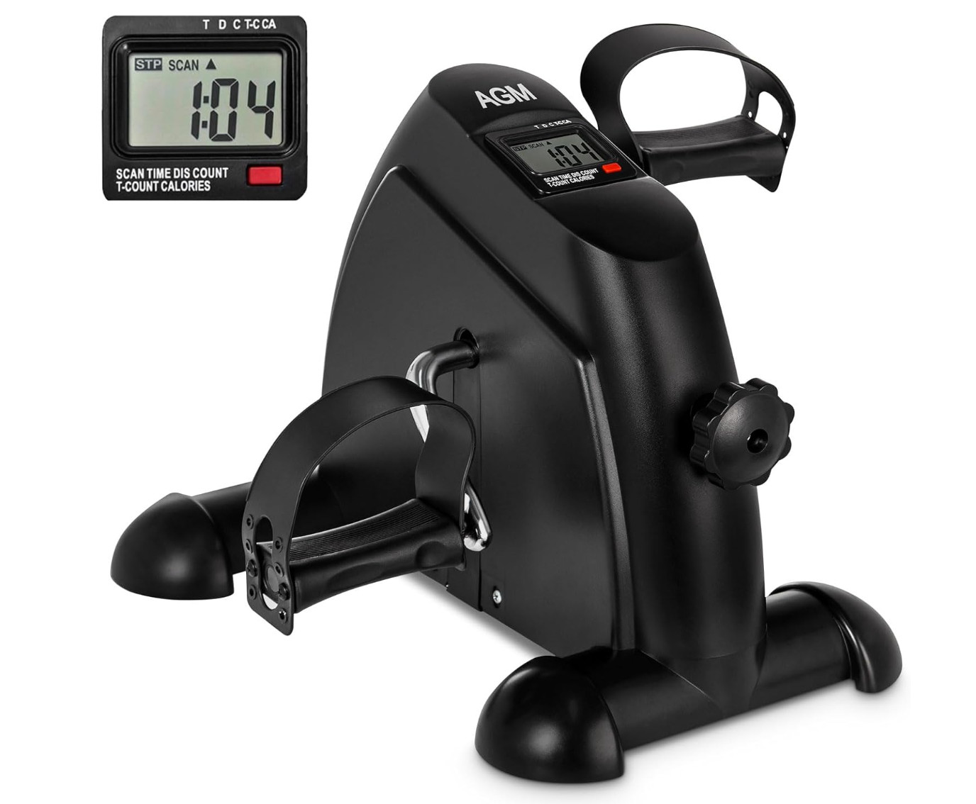 AGM Mini Exercise Bike Under Desk Pedal Exerciser Arm Leg Foot Cycle Home Office