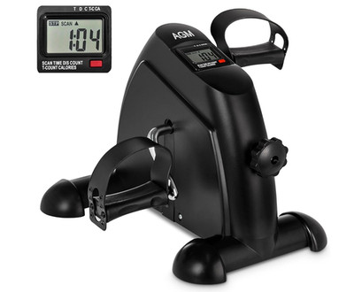 AGM Mini Exercise Bike Under Desk Pedal Exerciser Arm Leg Foot Cycle Home Office