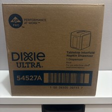 Georgia‑Pacific Dixie Ultra Tabletop Interfold Napkin Dispenser – Black – 54527A