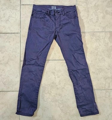 Armani Junior Casual Slim-fit Lightly Stretchy Navy Pants Size 8A 130cm