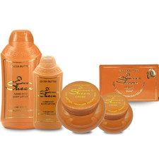 Ever Sheen Cocoa Butter Body Care Bundle Lotion Cream & Beauty Soap