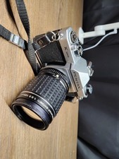 LIMITED TESTING Pentax K1000 35mm SLR Film Camera W/ Takumar Bayonet 2.5 135mm