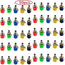 RUNCCI-YUN 50Pcs 4mm Banana Socket, Speaker Banana Connectors, Female Panel Con