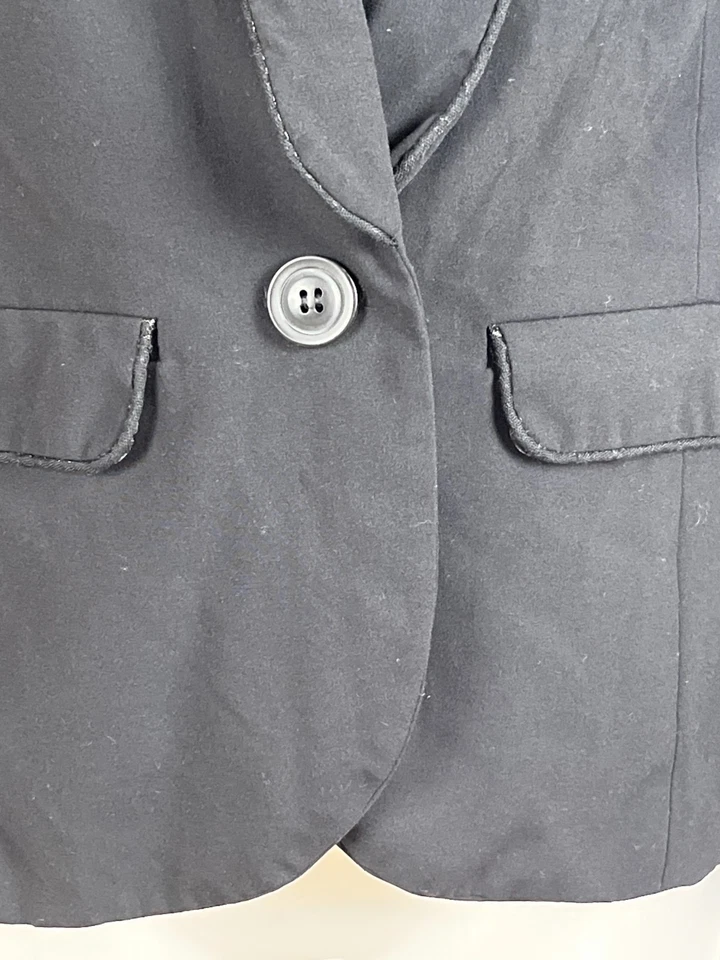 Chaqueta Blazer Frenchi Para Mujer Talla M Negra Forrada Elastizada Trabajo Oficina Negocios Foto 3 de 4