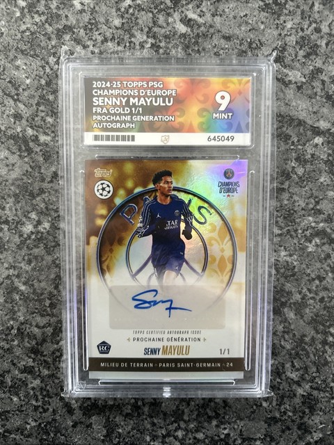 Senny Mayulu 1/1 AUTO RC (ACE GRADING 9)