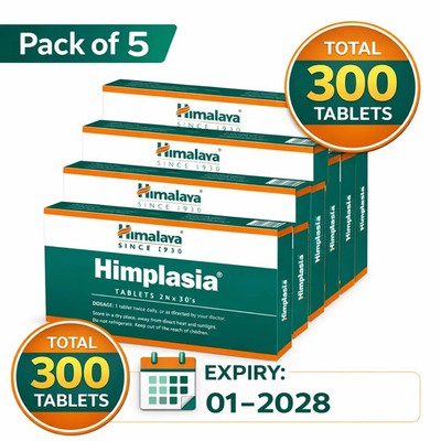 Himalaya Himplasia   Pack of 5 (300 Tablets) Supports prostate health balance