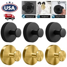 4  Suction Cup Hooks Waterproof Shower Hooks Bathroom Towel Hanger Punch-Free US