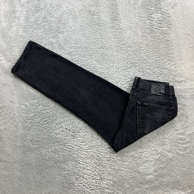 LEE Herren Jeans Hose W32 L30 schwarz Vintage Denim Regular Straight LEG Retro