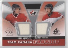 2012 SP Game Used Edition Team Canada Fabrics Cody Goloubef Colten Teubert x6g