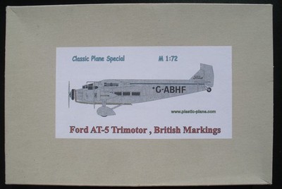 Classic Plane Ford AT-5 Trimotor British Markings 1:72 Flugzeug Bausatz Kit