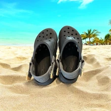 Kids Gray Crocs Clogs