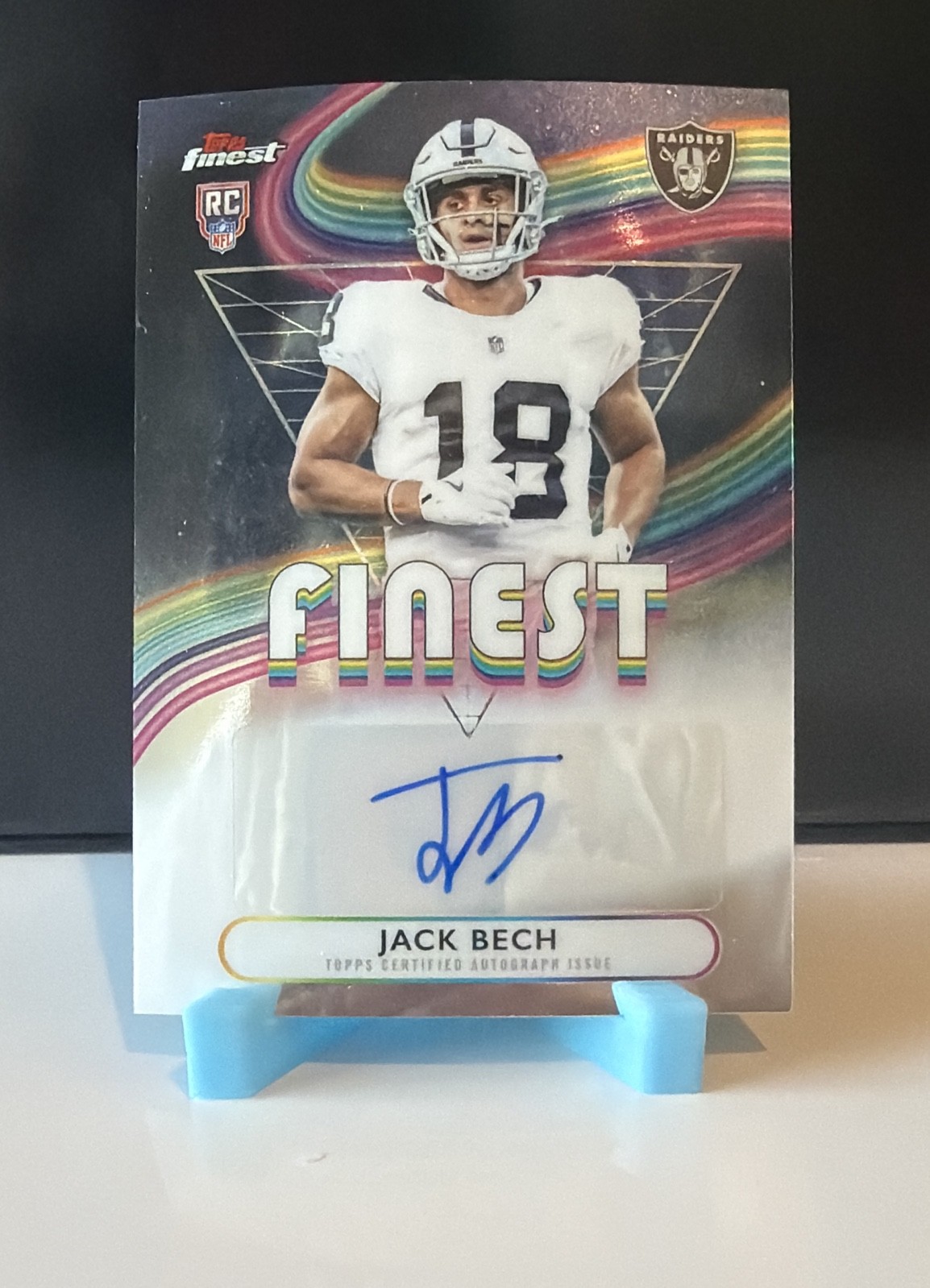 2025 Topps Finest - Rookie Finest Autographs Jack Bech #RFA-JBE (AU, RC)