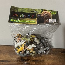 36PCS Small Animal Figures for Kids   Realistic Forest Toys Set,...