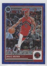 2023-24 Panini NBA Hoops Premium Stock Blue Prizm 15/25 Bruce Brown #202 00zd