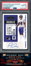 PATRICK QUEEN 2020 CONTENDERS ROOKIE TICKET AUTO RC #151 PSA 10 GEM LOW POP SSP