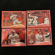 2014 Topps Series One Red Foil Lot David Ortiz JD Martinez, Marte, Description
