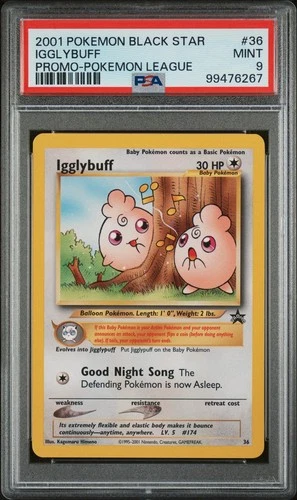 Pokemon Black Star Promo Igglybuff 36 PSA 9