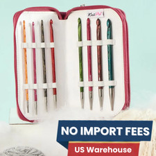KnitPro Dreamz Deluxe Tunisian Crochet Hook Set KA-200650 8 Sizes Case NEW