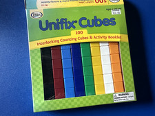 Unifix Cubes, Set Of 100, Educational, 100 Pieces Perfect Condition