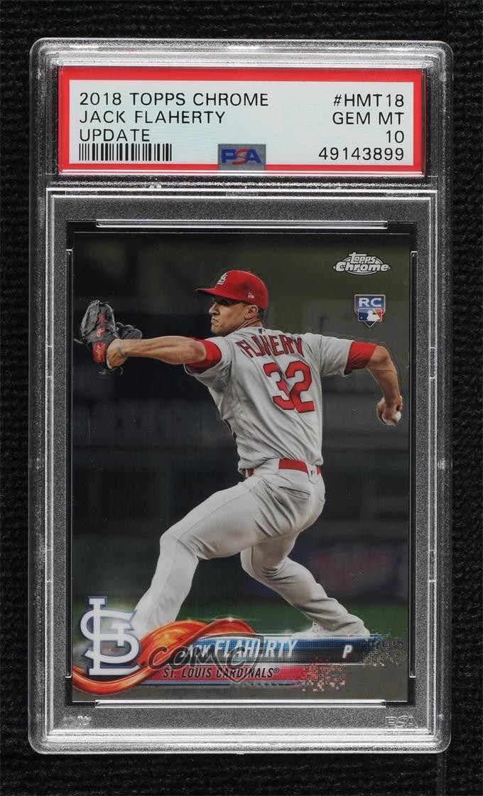 2018 Topps Chrome Update Target Exclusive Jack Flaherty PSA 10 GEM MT 12gh