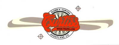 Curtiss Aeroplane Propeller Decal 1909 - 1930s Aircraft Water Slide ...