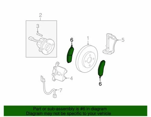 Pastillas de freno originales GM 2004-2010 Chevrolet Saturn HHR Ion panel LS 25894320 Foto 2 de 2