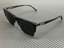 SAINT LAURENT SL 768 002 Black Silver Unisex 57 mm Sunglasses
