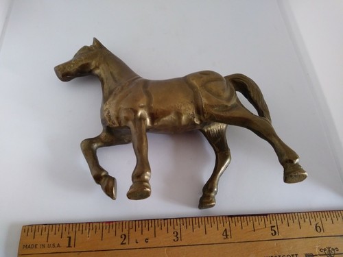 Beautiful Vintage Brass Horse - Figurine - 10.3 ounces - Bild 8 von 10
