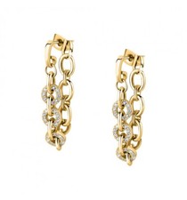 Orecchini pendenti donna/ragazza gioielli Morellato linea SAVO06 acciaio pvd oro