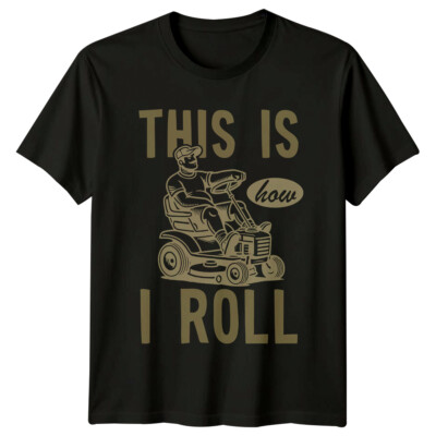 T-Shirt So roll ich Rasenmäher Papa lustig Vatertag