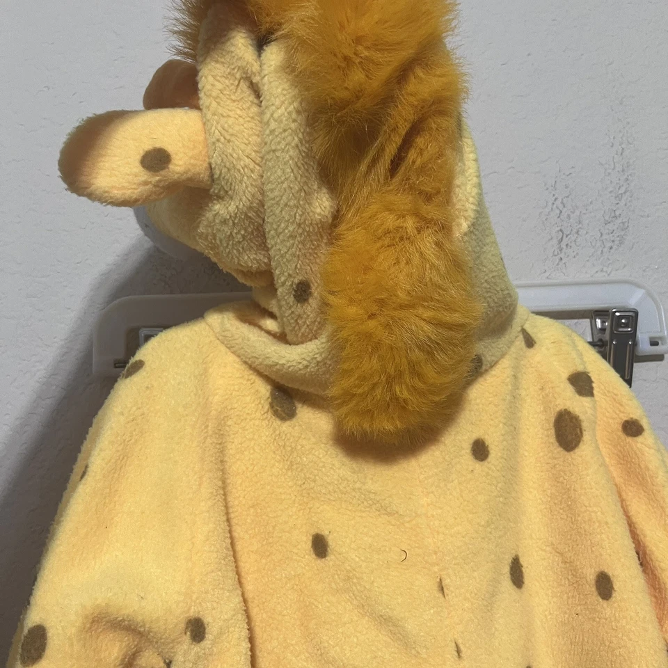 Traje Disfraz de Jirafa Vellón Bebé Infantil 18-24 Mos Cremallera Frontal Bunting Dormir Foto 4 de 4