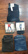 Women's HUE The Original Jeans Leggings Comfy Travel Stretch Waistband Small