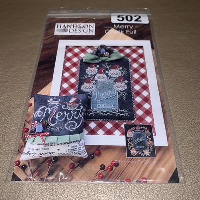 Hands on Design Cross Stitch Patterns Merry Chalk Full HD 196 Holiday
