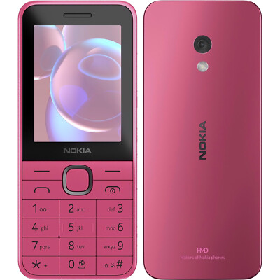 Nokia 225 (2024) 4G Pink 128MB + 64MB Dual-SIM Factory Unlocked SIMFree NEU