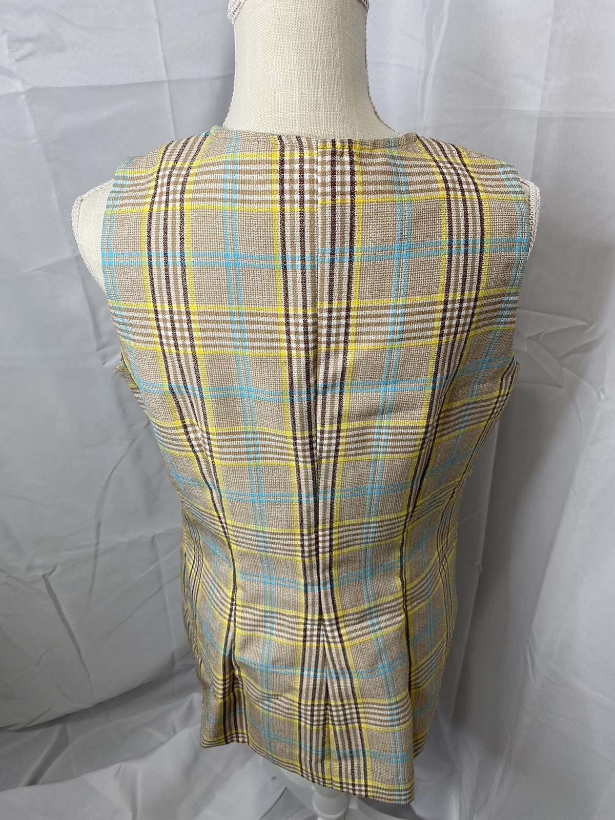 Vintage Koret of Kalifornia vest 1960 1970 Plaid … - image 6