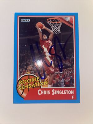 2011-12 Fleer Retro Basketball Chris Singleton Autographed Card #61 CB204